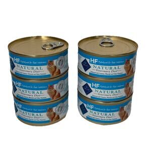 Blue Buffalo Cat Food Natural Veterinary Diet HF Hydrolyzed 6 Cans 5.5 Oz 11/28